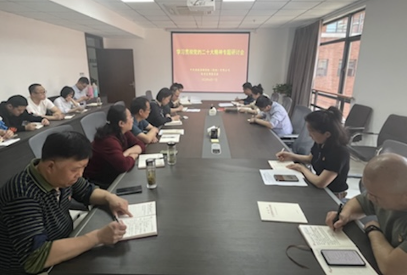 集團公司機關(guān)黨支部召開學(xué)習(xí)貫徹黨的二十大精神專題研討會